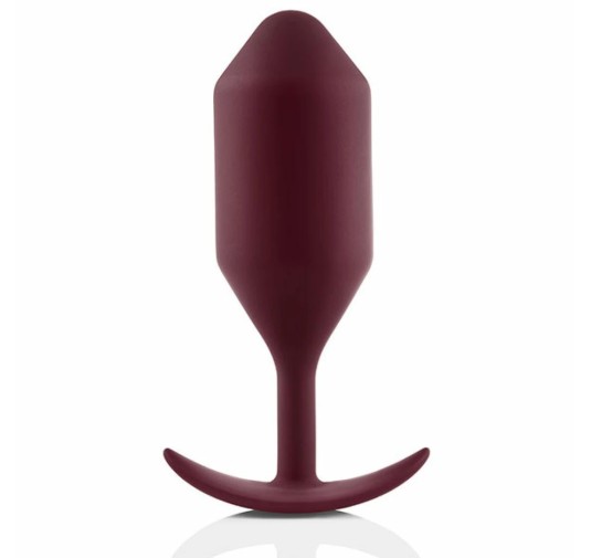 Plug analny - B-Vibe Snug Plug 5 Dark Red